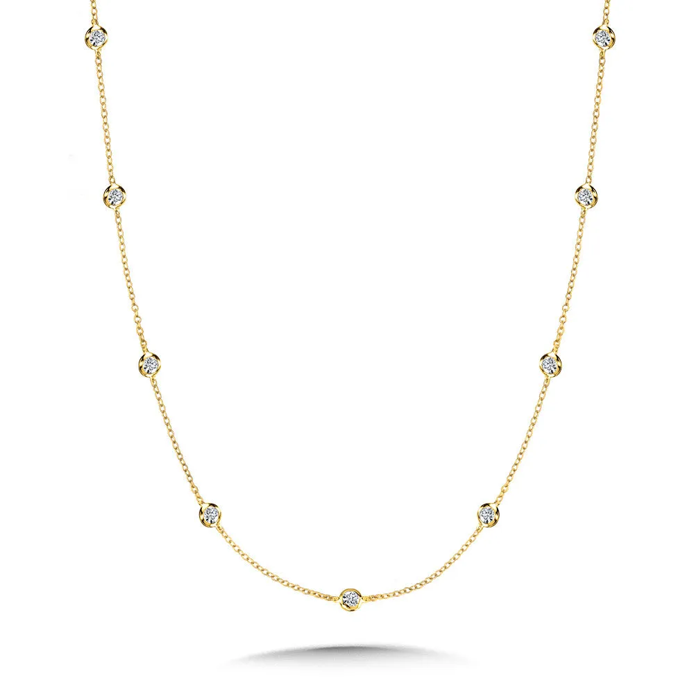 18" DIAMOND LINKS NECKLACE