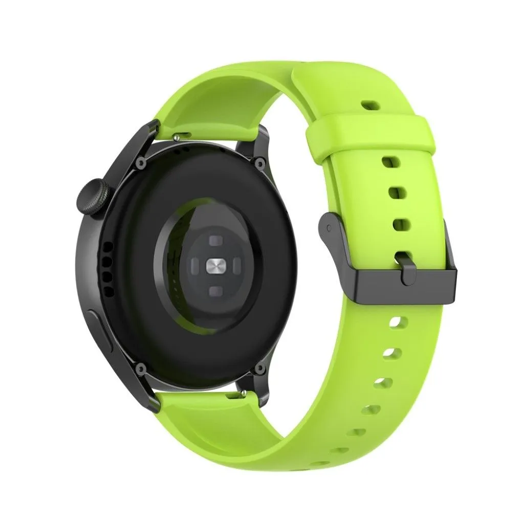 22mm silicone watch strap in stainless steel buckle for Huawei watch - Lime