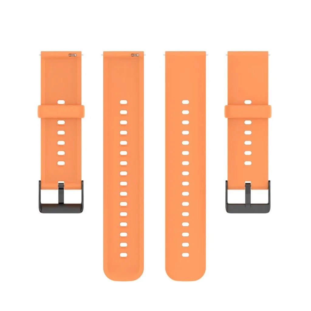 22mm silicone watch strap in stainless steel buckle for Huawei watch - Orange