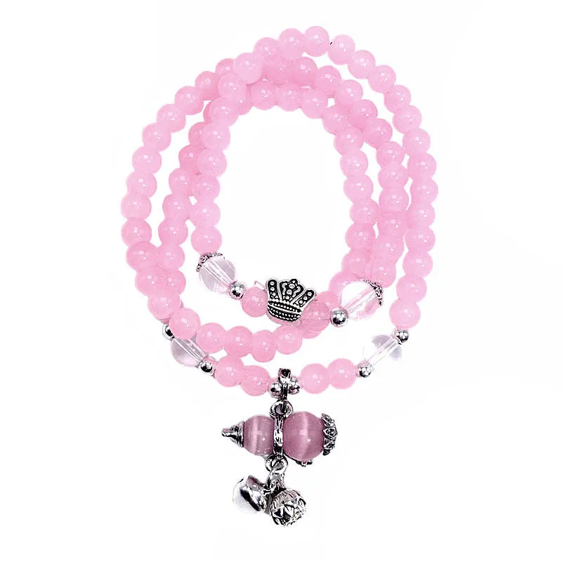 Amethyst Bracelet Female Lucky Transfer Pearl Gourd Crown