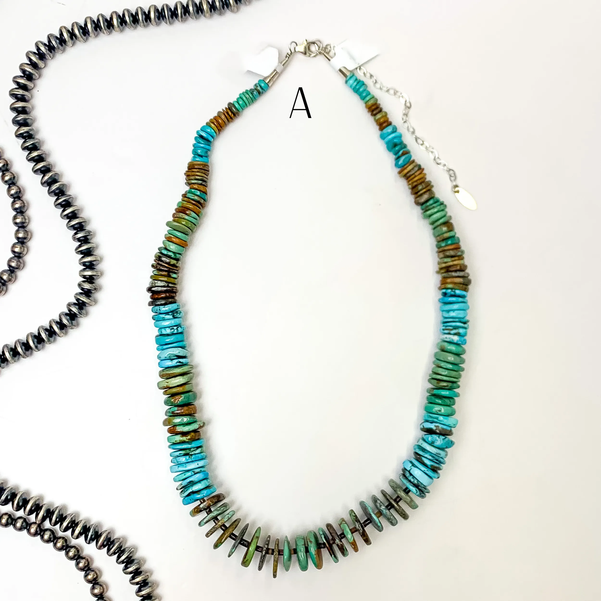 Betty Bitsie | Navajo Handmade Graduated Kingman Turquoise Circle Beaded Stones