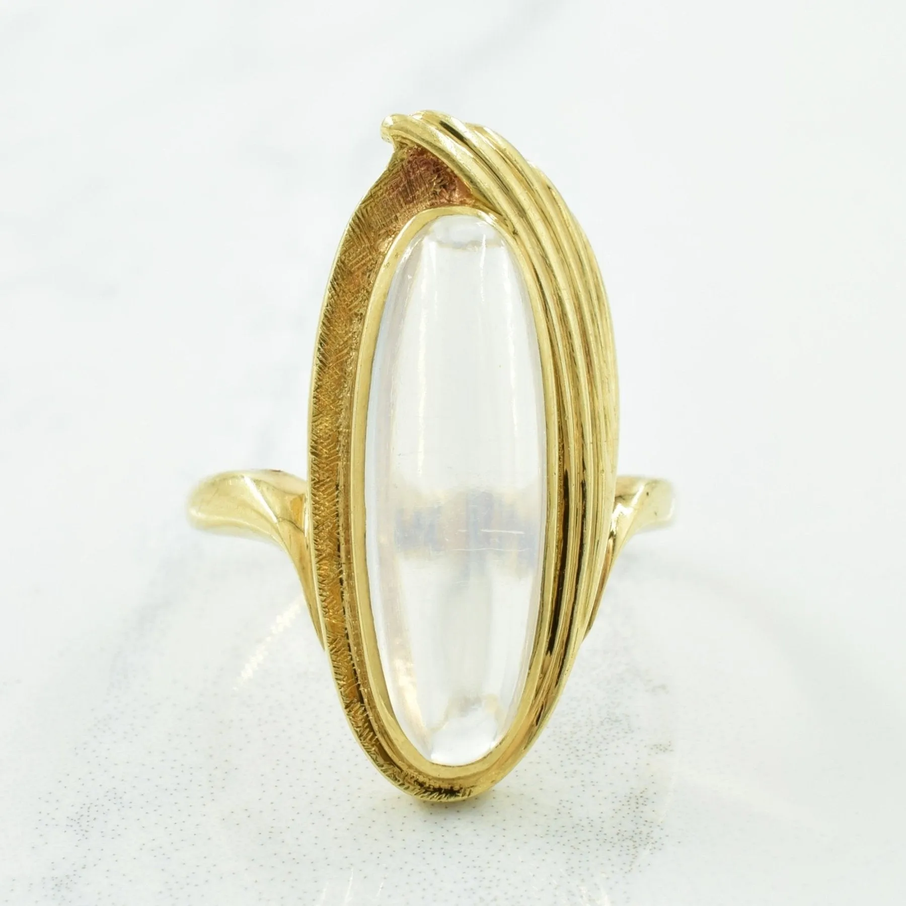 'Birks' Moonstone Cocktail Ring | 5.20ct | SZ 5.75 |