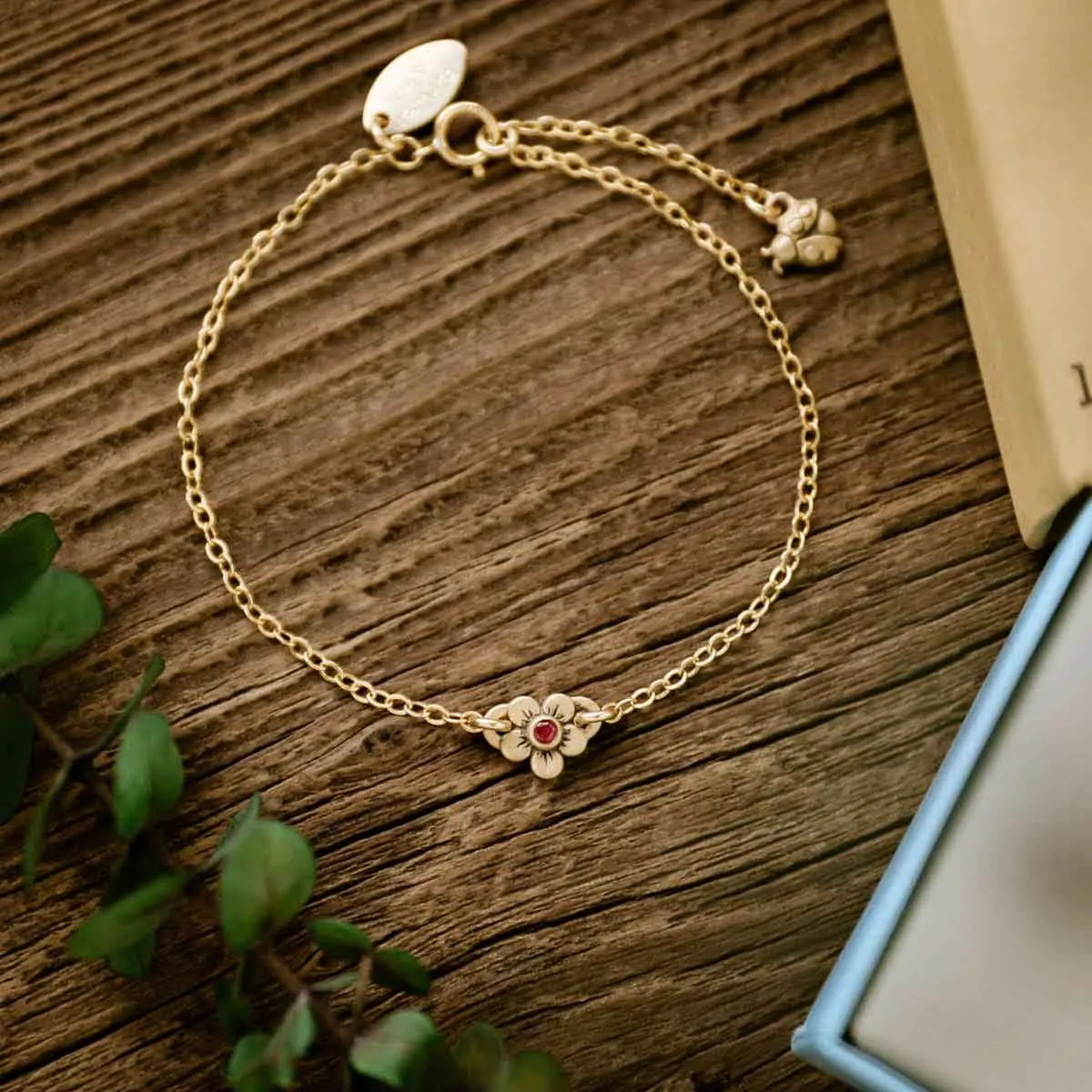 Birthstone Bloom Bracelet {14K Gold}