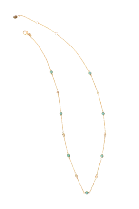 Christina Greene Dainty 14K Gold & Diamond Necklace