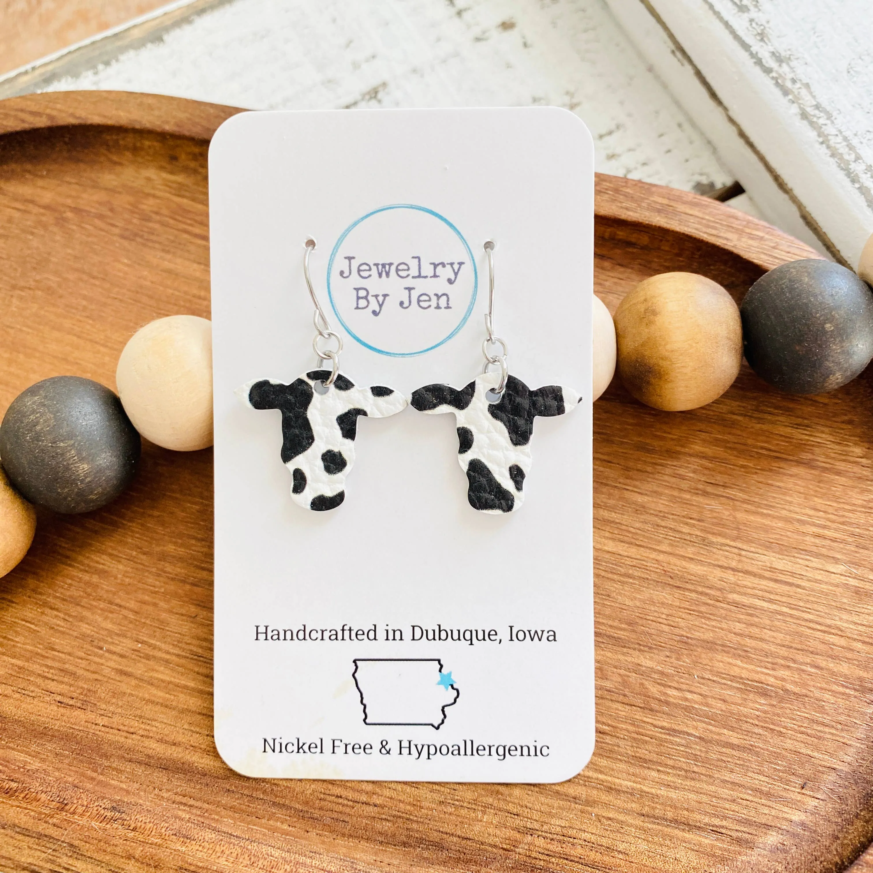 Cow Head Earrings