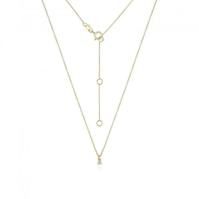 Diamond Jewellery 18ct Gold Diamond Necklace NDQ145