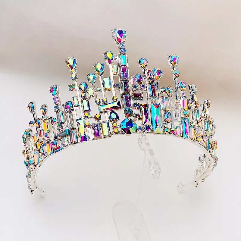 Diva Deity Colorful Crystal Diadem
