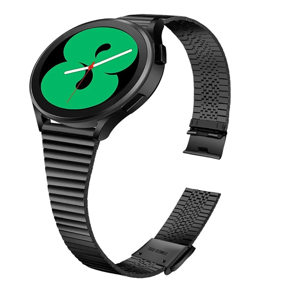 Double buckle stainless steel watch strap for Samsung Galaxy Watch - Black