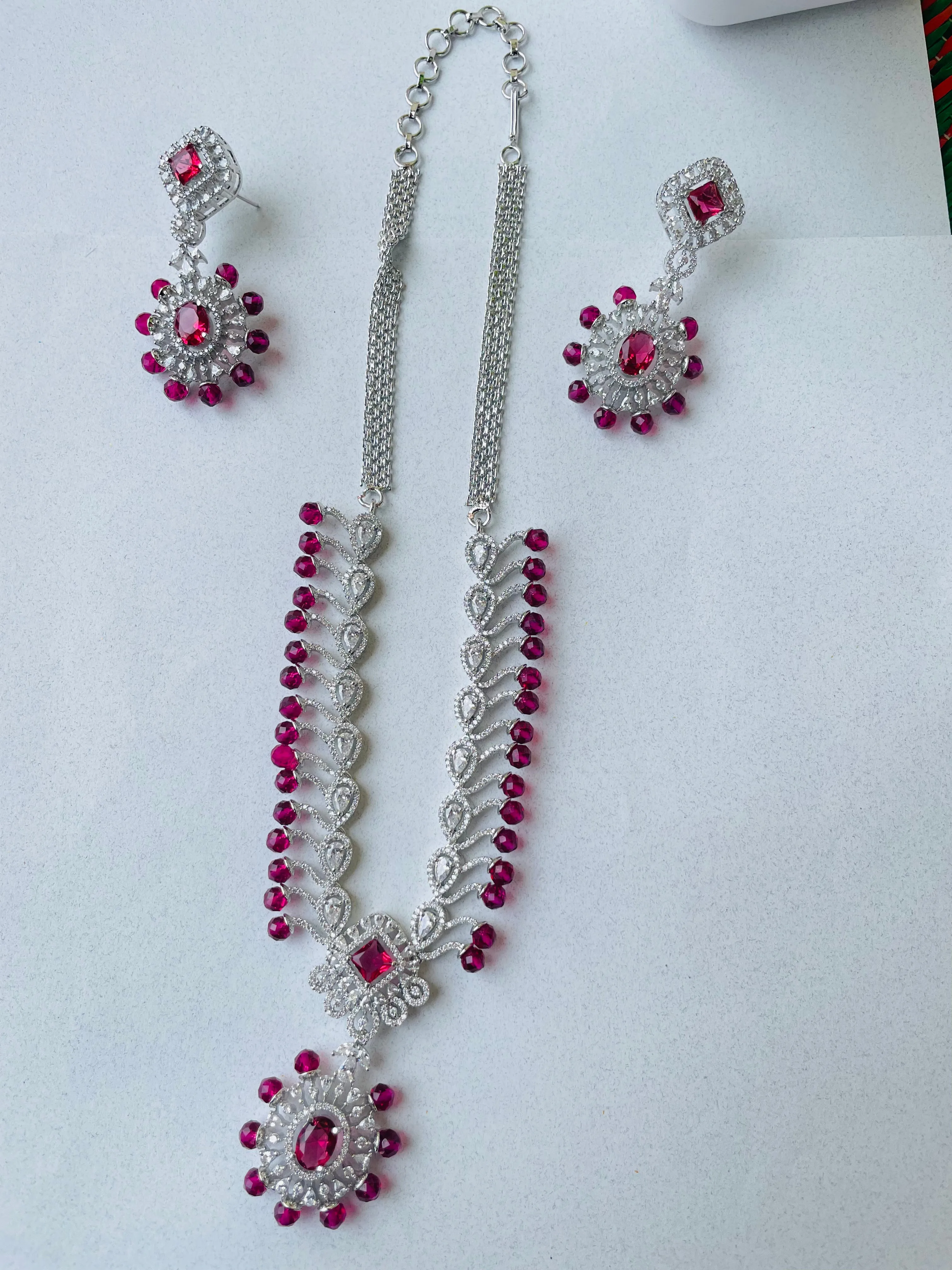 EMERALD ZIRCONIA NECKLACE-Elegance31