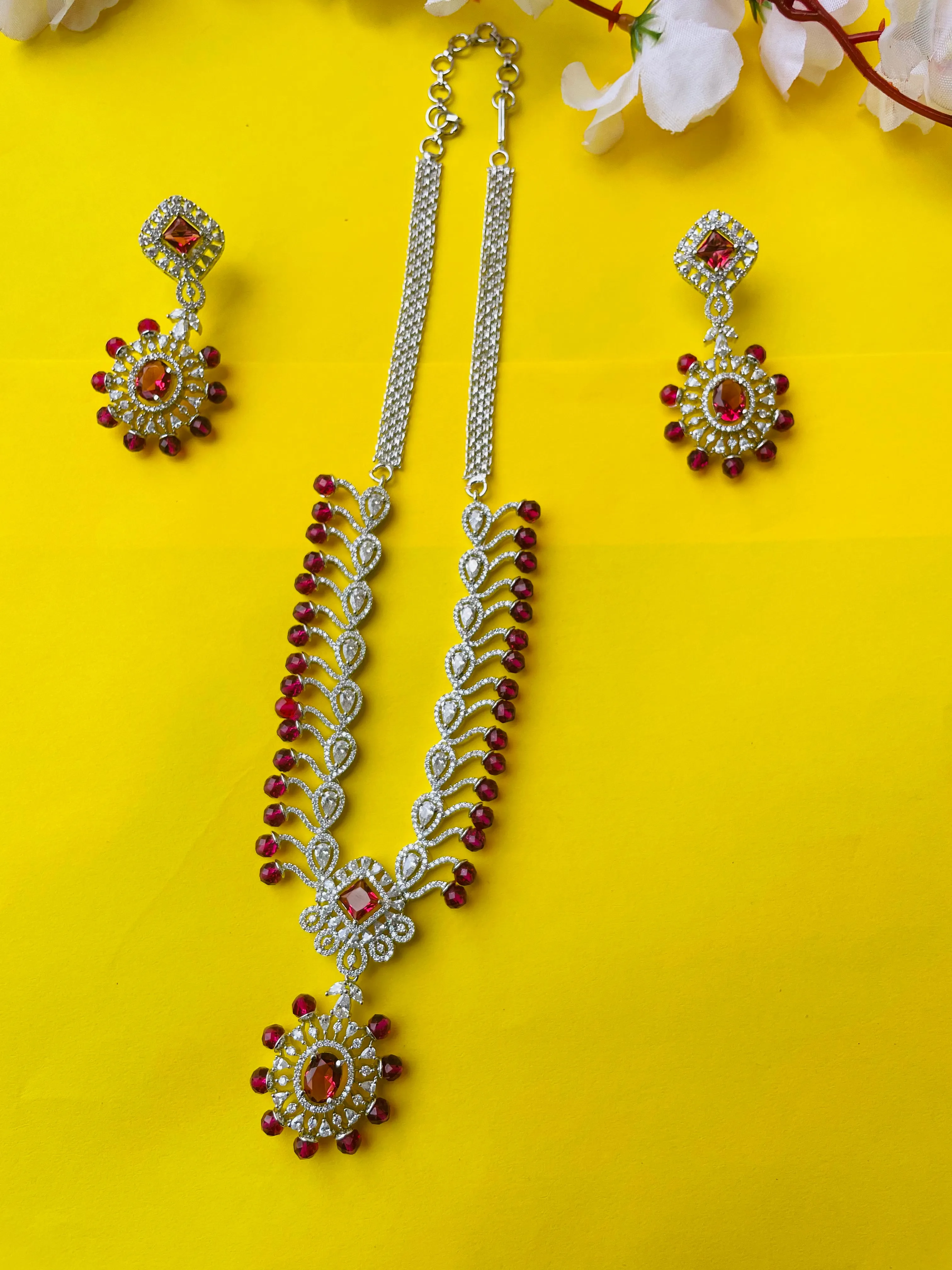 EMERALD ZIRCONIA NECKLACE-Elegance31
