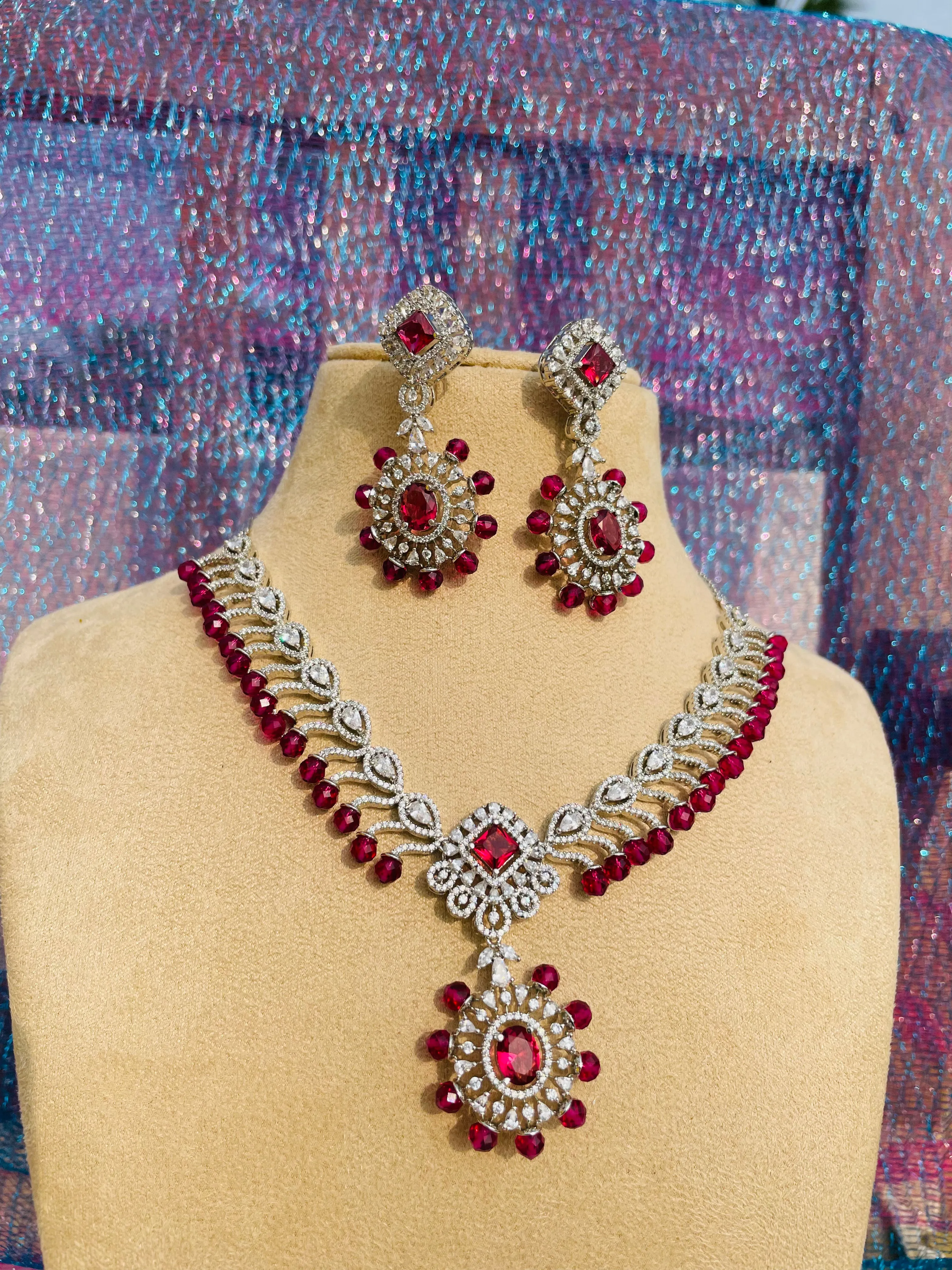 EMERALD ZIRCONIA NECKLACE-Elegance31