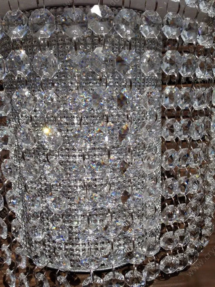 GLASS Crystal Garland 1 metre , Centerpiece Decoration Wedding Reception decor REAL crystal beads, gold or clear, by Crystal wedding uk
