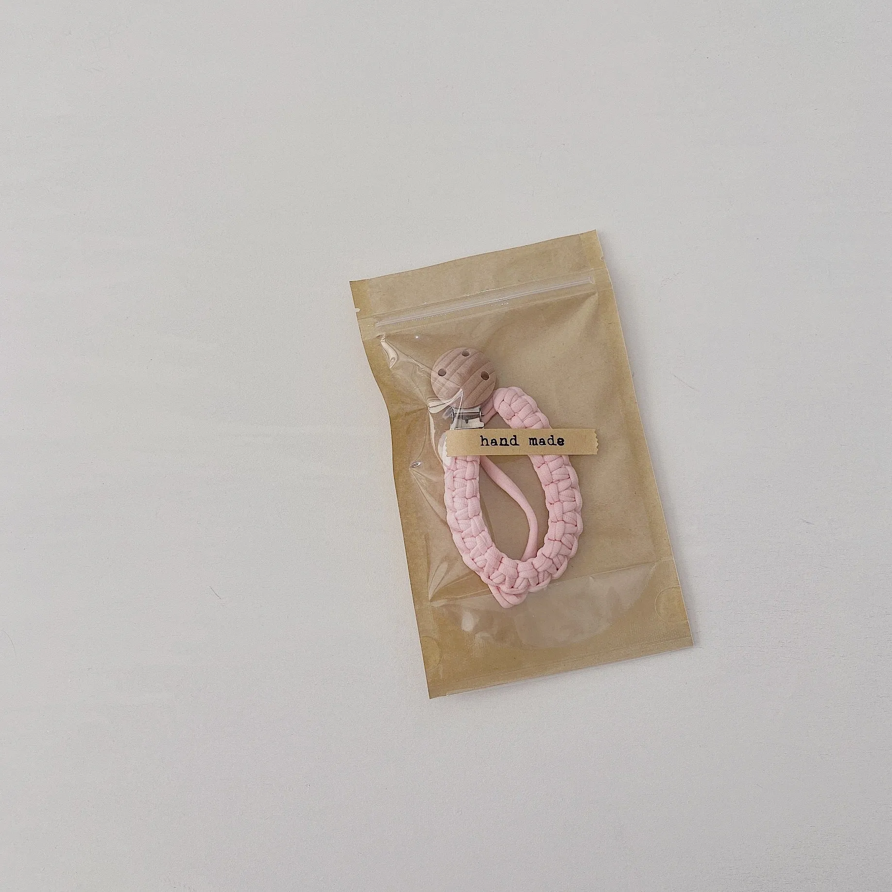 Handmade Cotton Tube Pacifier Clip Chain (Buy 2 for $34)