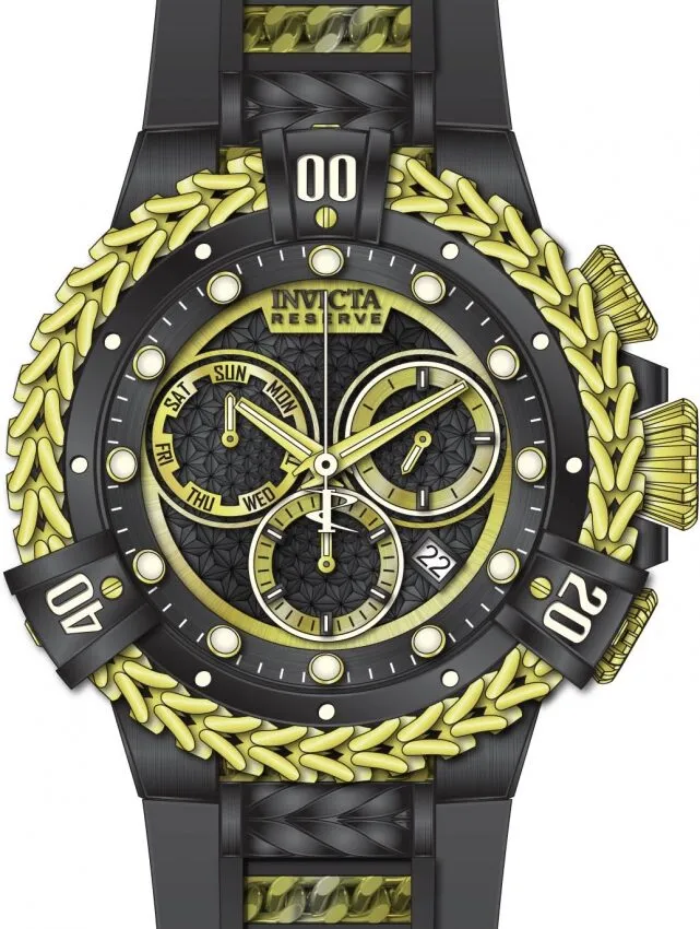 Invicta Reserve Chronograph Quartz Black Dial Men's Watch 33156