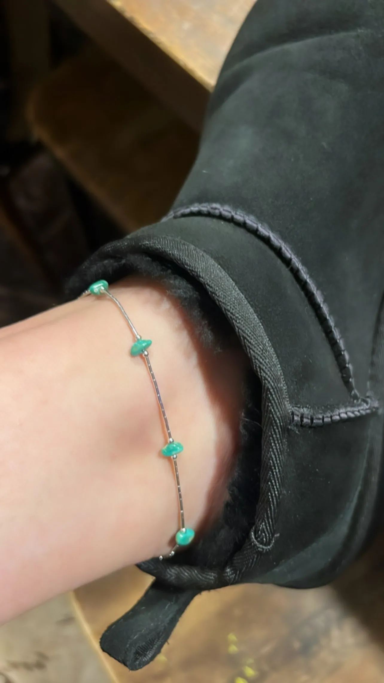 Liquid Silver Nugget Necklace