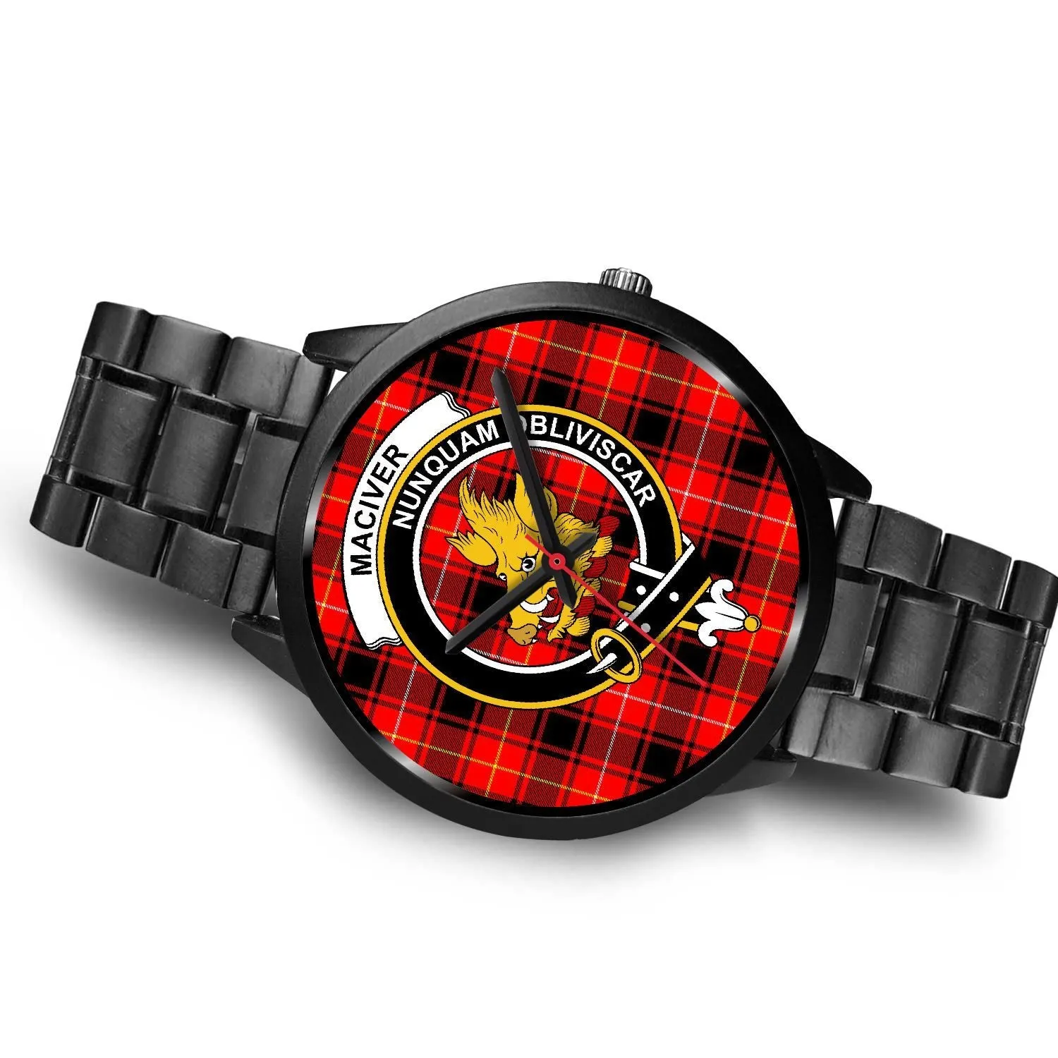 MacIver Clan Badge Tartan Black Watch