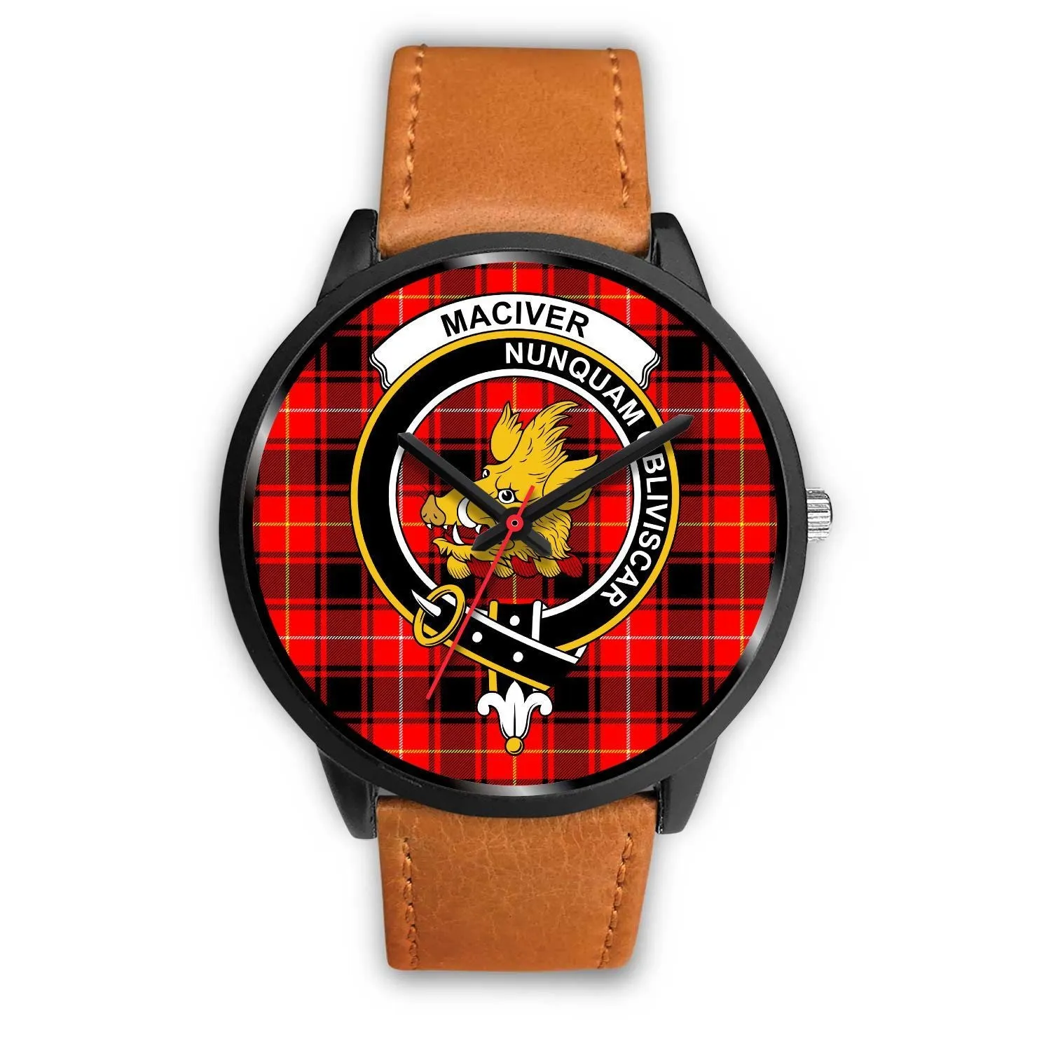 MacIver Clan Badge Tartan Black Watch