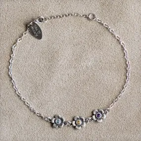 Mother's Birthstone Bloom Bracelet {Sterling Silver}