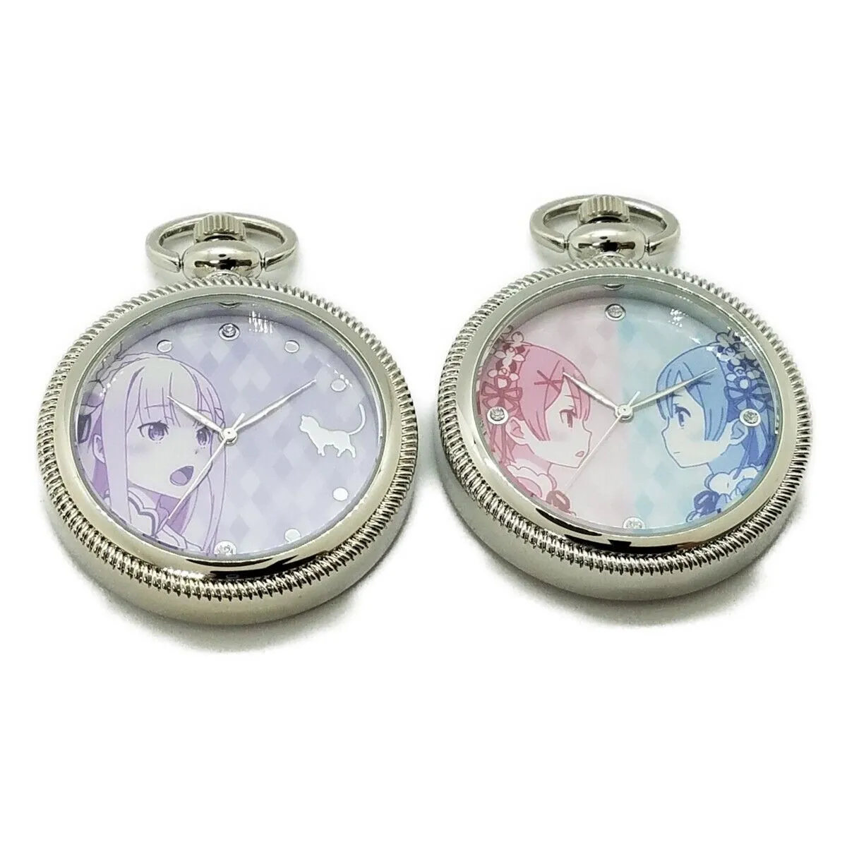 Re:Zero Starting Life in Another World Rem Ram 2way Pocket Watch Japan Limited