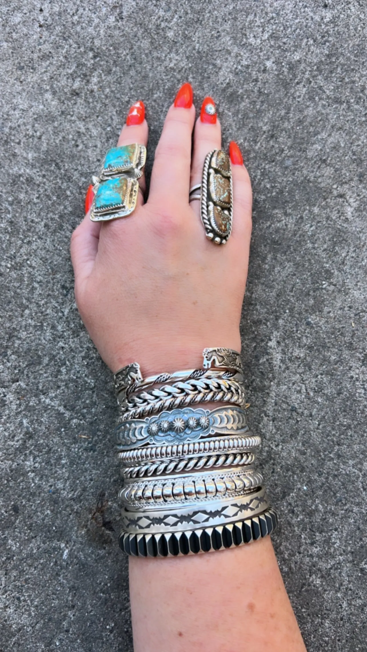 Ribbon Rope Twist Stacker Cuff