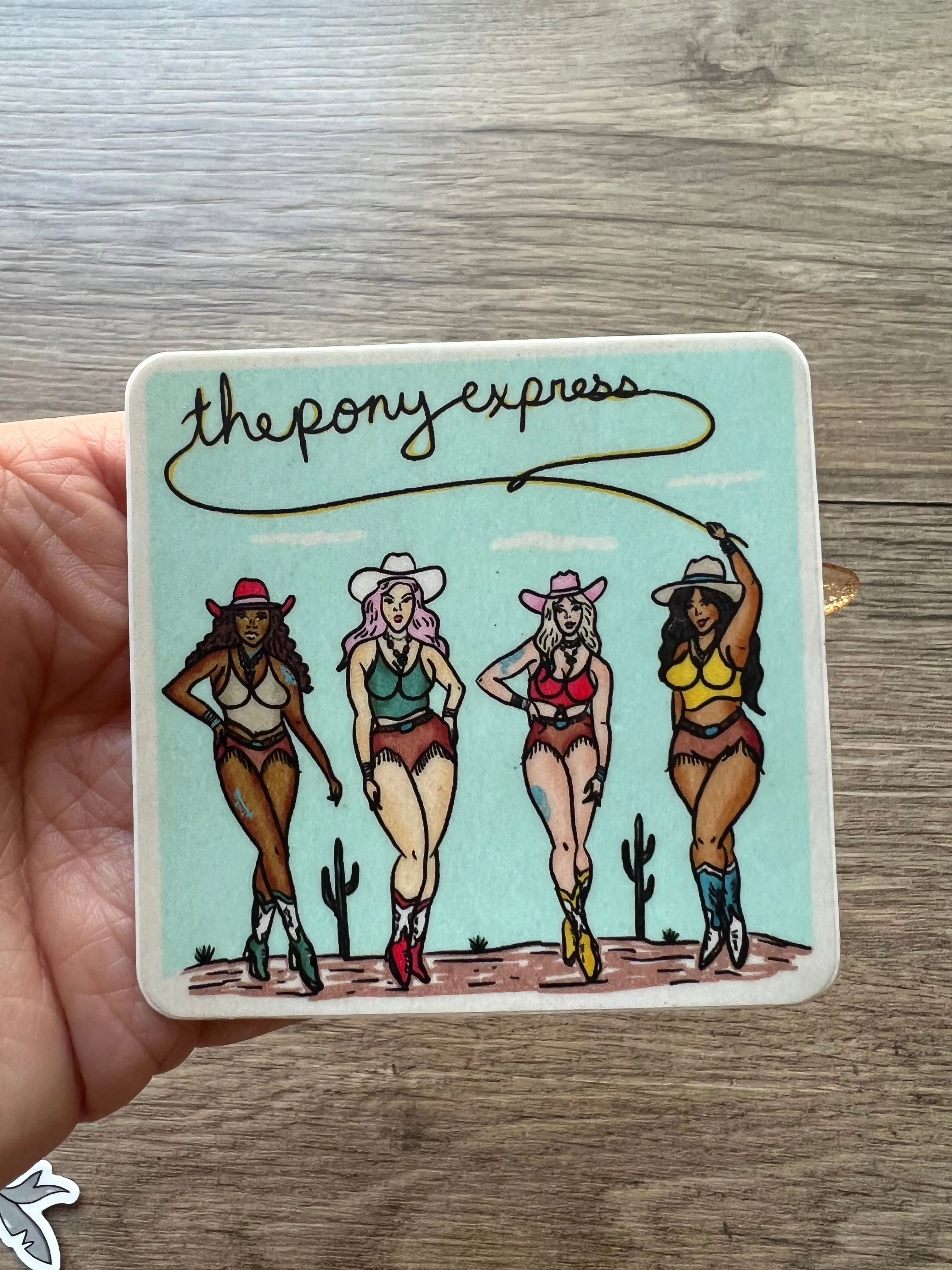 The Pony Express Sticker