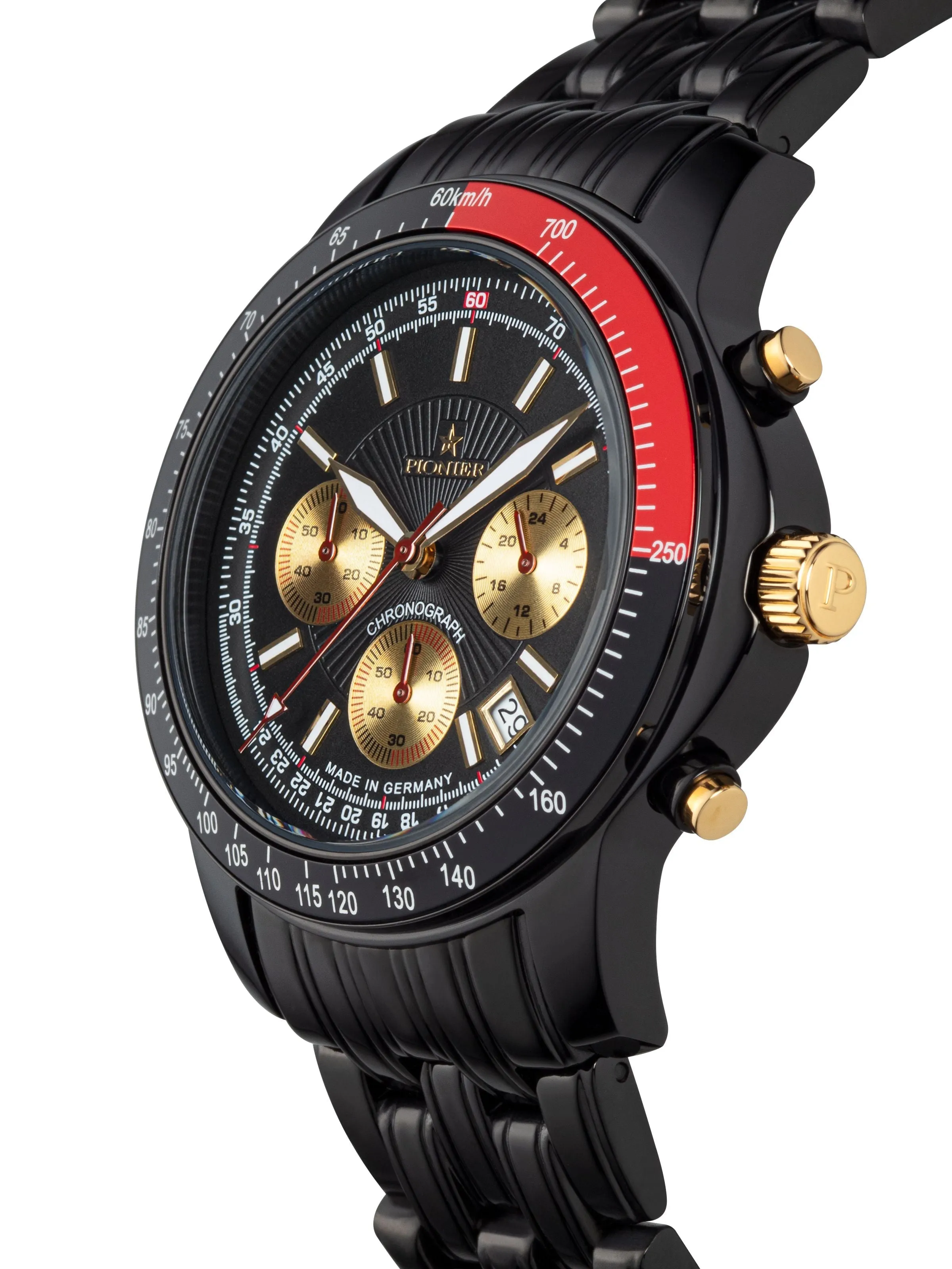 Tirona- Chronograph- GM-550-12 Black- Pionier, Germany
