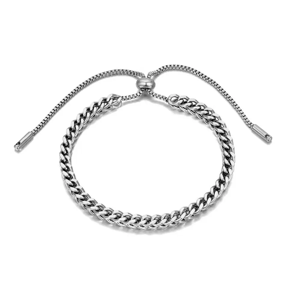 U-Shaped Horseshoe Square Buckle Rhinestone Bracelet