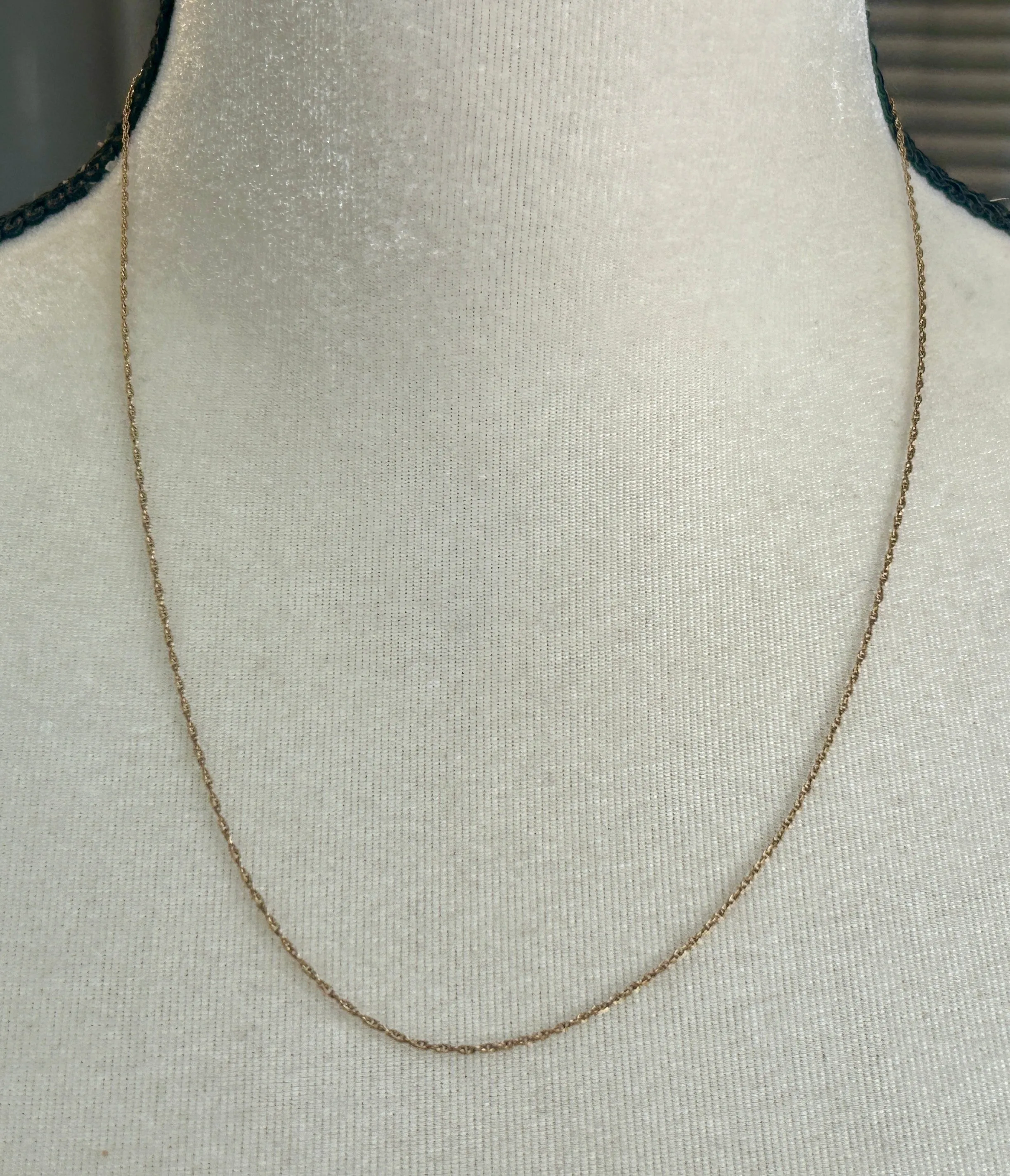 Vintage 1/20 14k Yellow Gold Filled Chain Link Necklace 20" Long