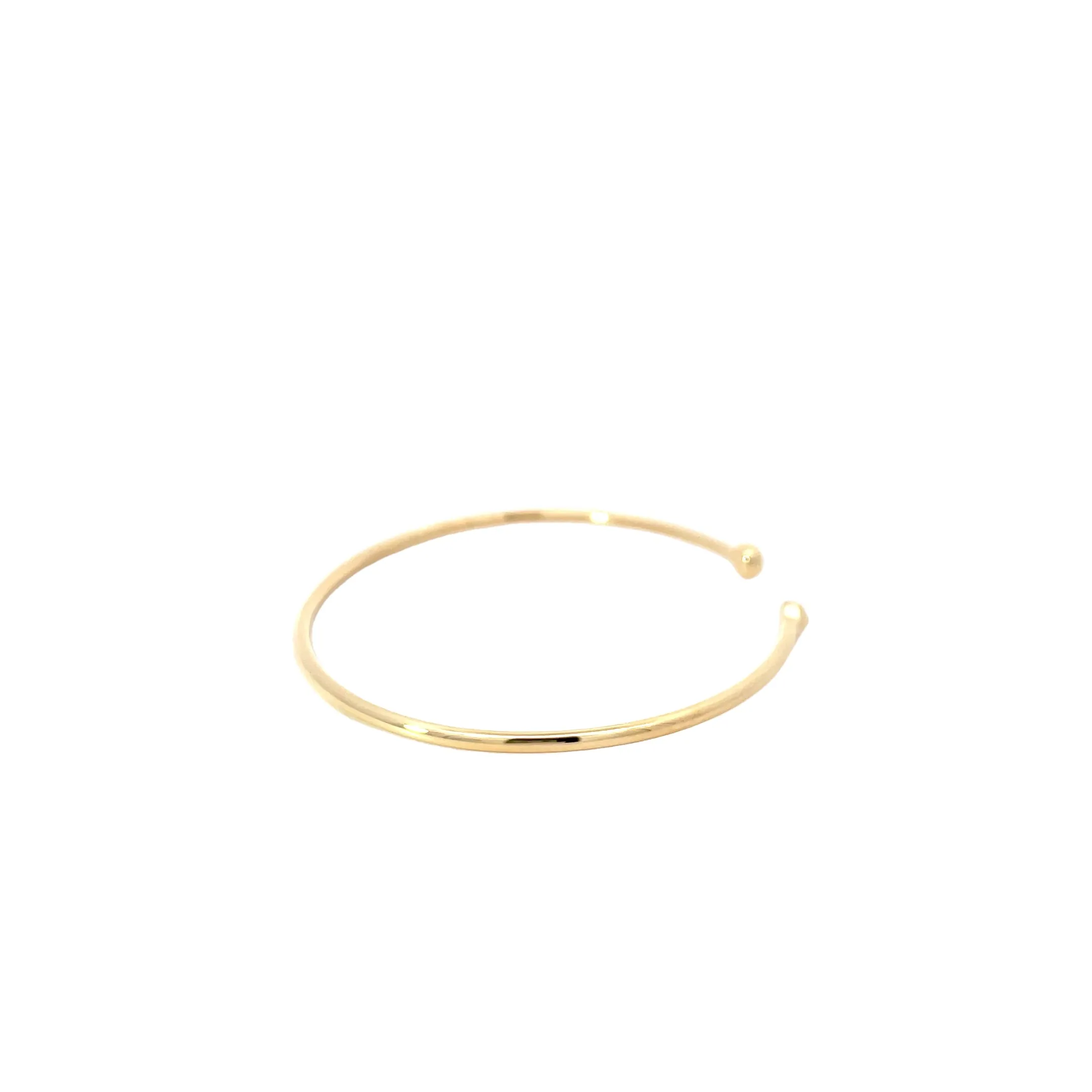 Yellow Modern Electrum Diamond Cuff Bracelet