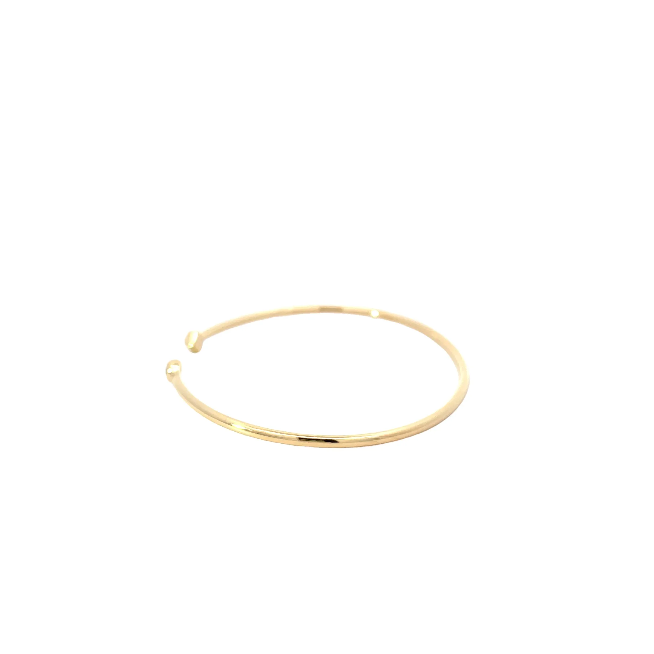 Yellow Modern Electrum Diamond Cuff Bracelet